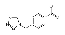 4-(1H-四唑-1-甲基)苯甲酸结构式