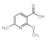 2-甲氧基-6-甲基烟酸结构式