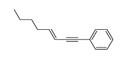 trans-1-phenyl-3-octene-1-yne Structure