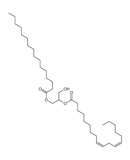 1-棕榈酰基-2-亚油酰基-rac-甘油结构式