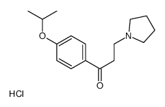 1-(4-propan-2-yloxyphenyl)-3-pyrrolidin-1-ylpropan-1-one,hydrochloride结构式