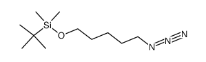 (5-azidopentyloxy)-tert-butyldimethylsilane Structure