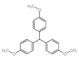 1-[bis(4-methoxyphenyl)methyl]-4-methoxy-benzene结构式