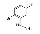 2-Bromo-5-fluorophenylhydrazine HCl structure