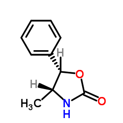 (4R,5S)-(+)-4-甲基-5-苯基-2-恶唑啉酮结构式