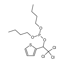 dibutyl (2,2,2-trichloro-1-(thiophen-2-yl)ethyl) phosphite Structure
