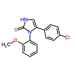 5-(4-CHLOROPHENYL)-1-(2-METHOXYPHENYL)-1H-IMIDAZOLE-2-THIOL结构式