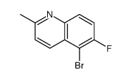 5-溴-6-氟-2-甲基喹啉结构式