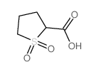 四氢噻吩-2-羧酸1,1-二氧化物结构式