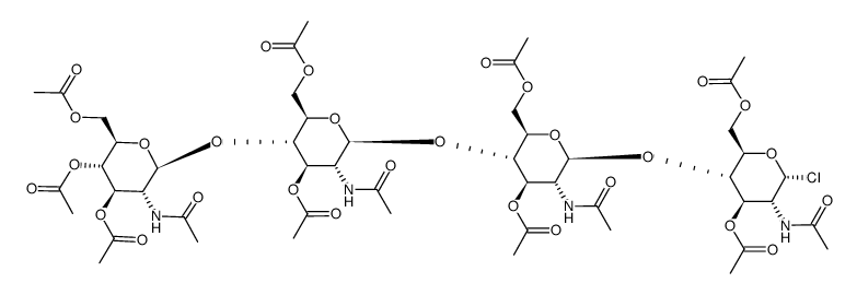 tridecaacetyl chitotetraosyl chloride Structure