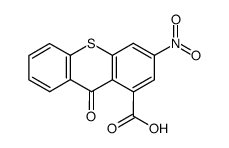 3-nitro-9-oxo-9H-thioxanthene-1-carboxylic acid结构式