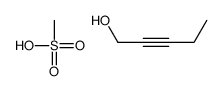 methanesulfonic acid,pent-2-yn-1-ol Structure