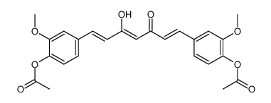 4-[7-(4-acetoxy-3-methoxyphenyl)-5-hydroxy-3-oxohepta-1,4,6-trienyl]-2-methoxyphenyl acetate结构式
