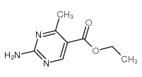 2-氨基-4-甲基嘧啶-5-羧酸乙酯结构式