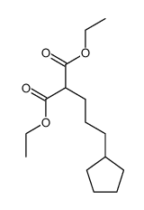 (3-cyclopentyl-propyl)-malonic acid diethyl ester Structure