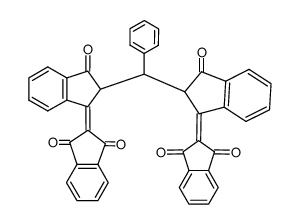 2,2''-benzylidene-bis-[1,2']biindenylidene-3,1',3'-trione结构式