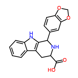 1-(1,3-Benzodioxol-5-yl)-2,3,4,9-tetrahydro-1H-β-carboline-3-carboxylic acid Structure