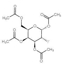 1,3,4,6-四-o-乙酰基-2-脱氧-2-氟-alpha-d-吡喃半乳糖结构式