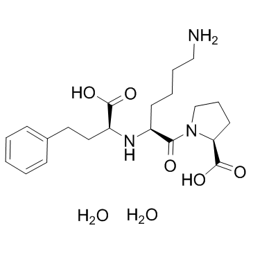 Lisinopril diydrate structure