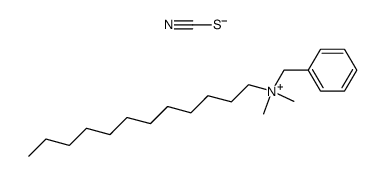 benzyldodecyldimethylammonium thiocyanate结构式