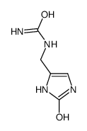 (9ci)-N-[(2,3-二氢-2-氧代-1H-咪唑-4-基)甲基]-脲结构式