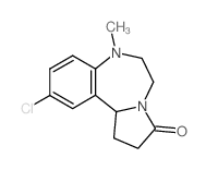 10-chloro-7-methyl-2,5,6,11b-tetrahydro-1H-pyrrolo[1,2-d][1,4]benzodiazepin-3-one Structure
