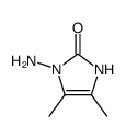 1-amino-4,5-dimethyl-1,3-dihydro-imidazol-2-one结构式