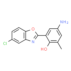 4-amino-2-(5-chloro-1,3-benzoxazol-2-yl)-6-methylphenol Structure