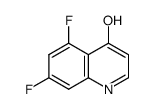 5,7-二氟-4-羟基喹啉结构式