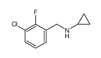 (3-chloro-2-fluorobenzyl)cyclopropylamine Structure