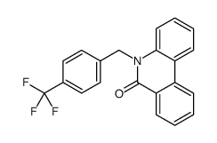 5-[[4-(trifluoromethyl)phenyl]methyl]phenanthridin-6-one Structure