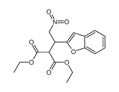 diethyl 2-[1-(1-benzofuran-2-yl)-2-nitroethyl]propanedioate Structure