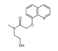 N-(2-hydroxyethyl)-N-methyl-2-quinolin-8-yloxyacetamide Structure