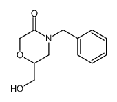 4-benzyl-6-(hydroxymethyl)morpholin-3-one Structure
