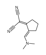 2-[2-(dimethylaminomethylidene)cyclopentylidene]propanedinitrile结构式