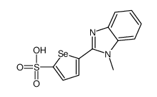 5-(1-methylbenzimidazol-2-yl)selenophene-2-sulfonic acid Structure