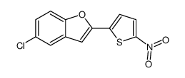 5-chloro-2-(5-nitrothiophen-2-yl)-1-benzofuran结构式