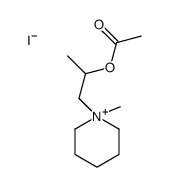 1-(1-methylpiperidin-1-ium-1-yl)propan-2-yl acetate,iodide Structure