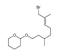 2-(8-bromo-3,7-dimethyloct-6-enoxy)oxane结构式