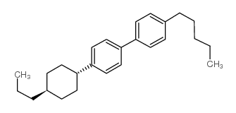 反式-4-(4-丙基环己基)-4’-戊基-1,1’-联苯结构式