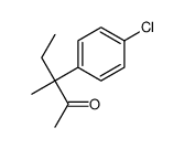 3-(4-chlorophenyl)-3-methylpentan-2-one结构式