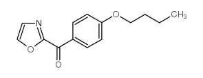2-(4-丁氧基苯甲酰基)恶唑结构式