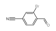 3-溴-4-甲酰基苯甲腈结构式