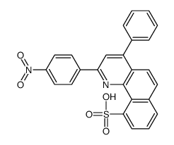 2-(4-nitrophenyl)-4-phenylbenzo[h]quinoline-10-sulfonic acid Structure