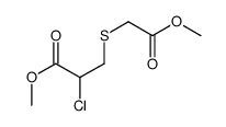 methyl 2-chloro-3-(2-methoxy-2-oxoethyl)sulfanylpropanoate Structure