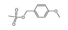 4-methoxybenzyl methanesulfonate Structure