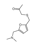 1-[[5-[(dimethylamino)methyl]furan-2-yl]methylsulfanyl]propan-2-one结构式