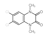 6,7-dichloro-1,4-dimethyl-quinoxaline-2,3-dione Structure