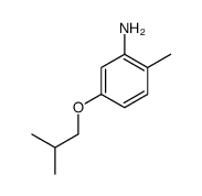 2-methyl-5-(2-methylpropoxy)aniline Structure