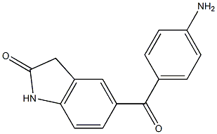 5-(4-aminobenzoyl)-1,3-dihydro-2H-Indol-2-one Structure